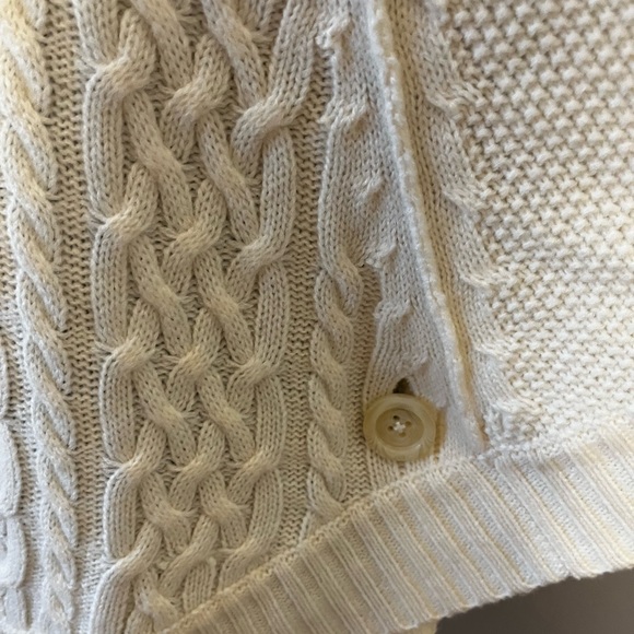 Chico’s Cream Colored Poncho with 3 Buttons!! - Picture 7 of 9